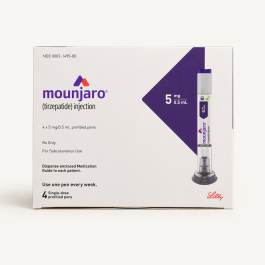 mounjaro com Mounjaro (Tirzepatide) Injection 12.5 mg/0.5 mL Prefilled Syringes (4-Pack)  **Refrigeration Required (RX) main image 1
