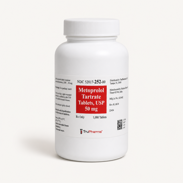 Metoprolol Tartrate - 50MG - 60 Tablets