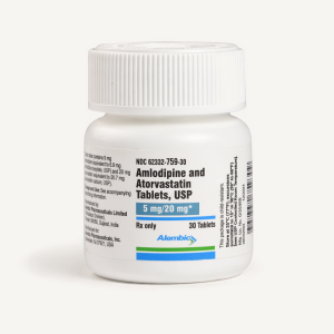 Amlodipine/Atorvastatin Tablets-5 MG / 20 MG Tablets-90 Tablets