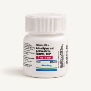 Amlodipine/Atorvastatin Tablets-5 MG / 10 MG Tablets-30 Tablets