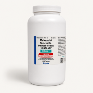 Metoprolol Succinate ER - 50MG - 90 Tablets