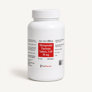 Metoprolol Tartrate - 50MG - 180 Tablets