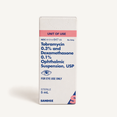 Tobramycin & Dexamethasone Eye Drops