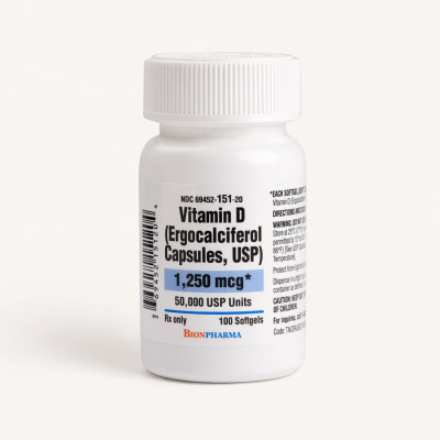 Ergocalciferol (Vitamin D2) Capsules