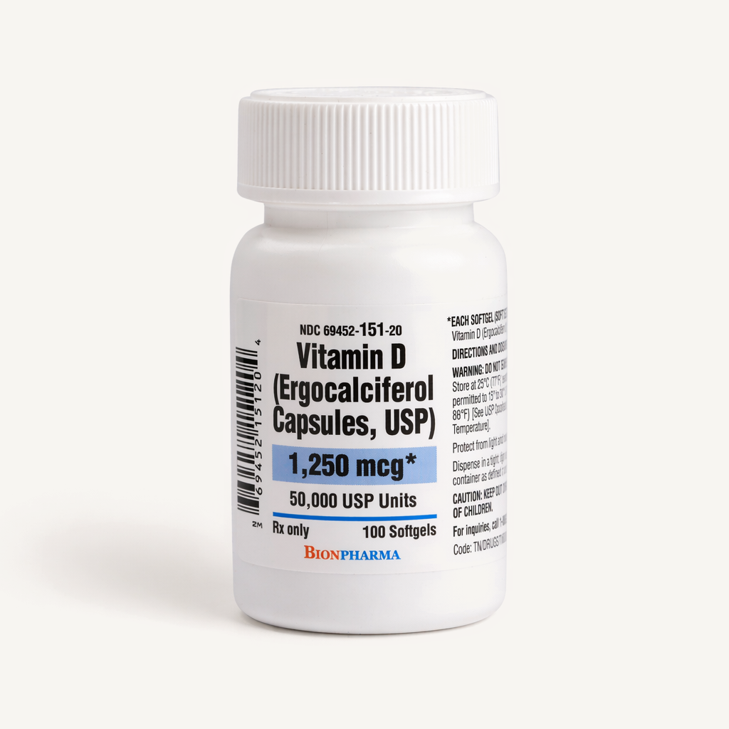 Ergocalciferol (Vitamin D2) Capsules