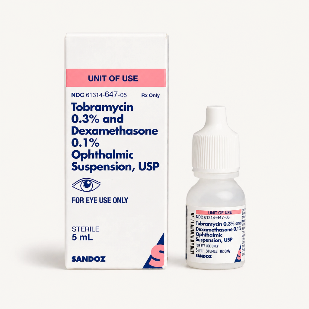 Tobramycin & Dexamethasone Eye Drops