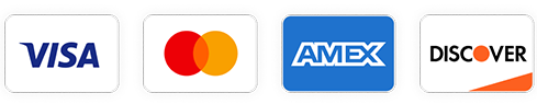 Visa, American Express, Mastercard and Discover